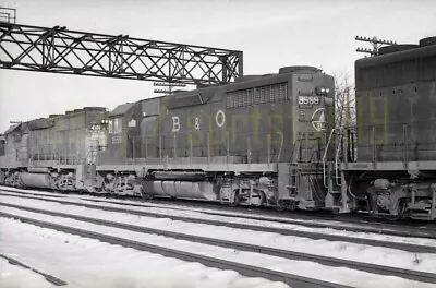 BO Baltimore & Ohio EMD GP35 Locomotive #3559 - Vintage Railroad Negative • $19.45