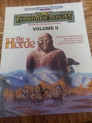THE HORDE 1990 Forgotten Realms Adv Dungeons & Dragons Book Only • $19.99