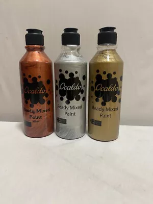 Premium Paint Dazzling Ready Mix Paint 300ml Gold Silver Copper • £12.99