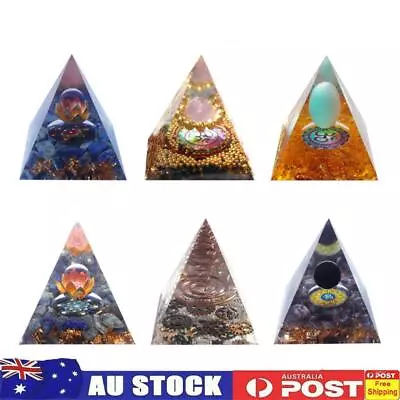 Orgonite Pyramid Healing Reiki Chakra Energy Orgone Generator EMF Protection • $10.58