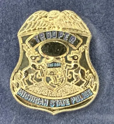 Michigan State Police Tie Pin Badge 25mm (M11) • $6.23