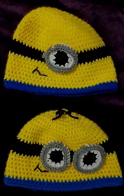 Despicable Me Minion Handmade Beanie Hats For Baby/toddler  • $14