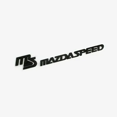 Car Body Rear Trunk Lid Side Fender Emblem For MS Mazdaspeed Black Metal Badge • $15.99