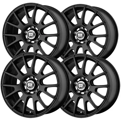 (Set Of 4) Motegi MR118 MS7 18x8 5x4.5  +45mm Matte Black Wheels Rims 18  Inch • $771.96