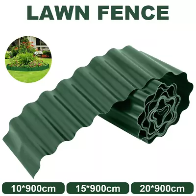 9M Garden Lawn Edge Border Fence Wall Roll Wavy Plastic Edging Path UK • £5.99