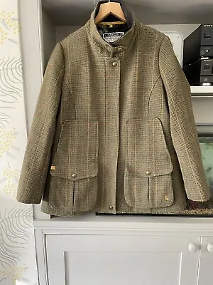 £125 • Buy Joules Field Coat - Tweed - Toad Green - Size 18