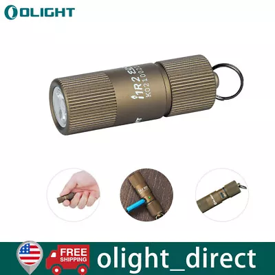 OLIGHT I1R 2 Eos Desert Tan 150 Lumen Micro-USB Rechargeable Tiny Keychain Light • $17.95