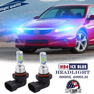 2X Ice Blue Low Beam 9006 HB4 35W LED Headlight For HONDA ACCORD Sedan 1988-2012 • $16.92