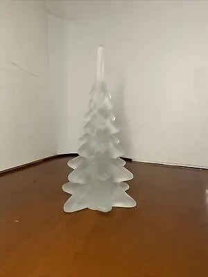 Frosted Glass Holiday Christmas Tree 7” Tall • $22.99