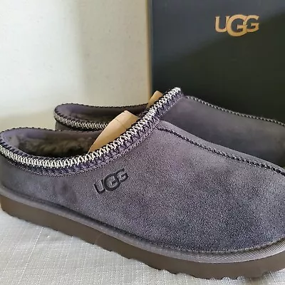 New Mens Size 12 Dark Grey Ugg Tasman Classic Suede Sheepskin Slippers 5950 • $119.95