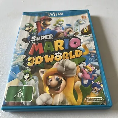 Super Mario 3D World Nintendo Wii U -no Manual • $18