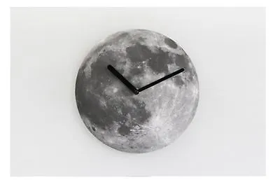 SECOND MANSION Modern Simple Design Decor Wall Clock Silent Clock Mono - Moon • $29.50