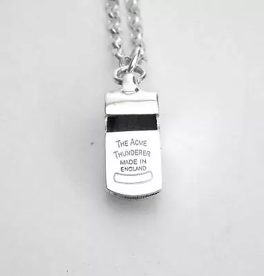 £94.99 • Buy Solid Silver Miniature Whistle Necklace & Chain J Hudson & Co 925 ACME Thunderer