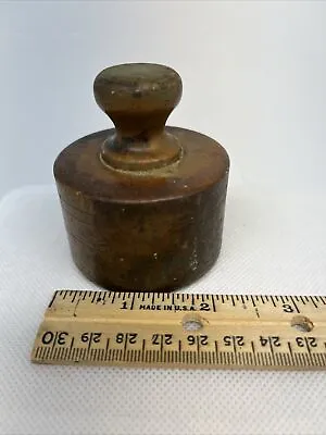 Brass Vintage Antique Weight Scales Solid ( One Individual Weight ) 2# 2.5  High • $29.99