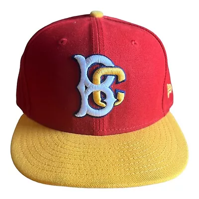 Vintage Brooklyn Cyclones New Era 5950 Hat Size 7 3/8 Red And Yellow • $24.90