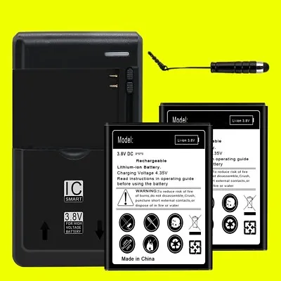 2x 3850mAh Battery Charger F Samsung Galaxy Nexus I9250 I9250M I9250T USA Seller • $49.11