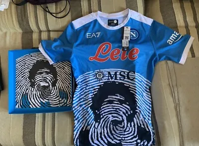 Ea7 Armani M Napoli Maradona Shirt Limited Edition Box #1554 Champions No Fake • £1500