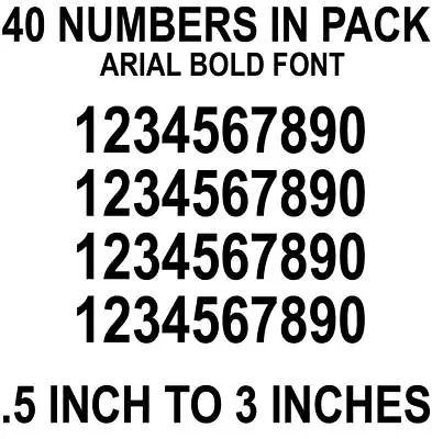 Mailbox Address Locker Numbers Decal Vinyl Sticker Window Door Wall Sign Decals • $4.99