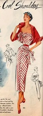 1950s Vintage Sewing Pattern B32 DRESS & JACKET (R777) By 'Modes Royale' • $26.38