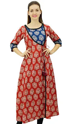 $46.19 • Buy Bimba Women's Designer Indian Clothing Angrakha Style Cotton Kurta-SXj