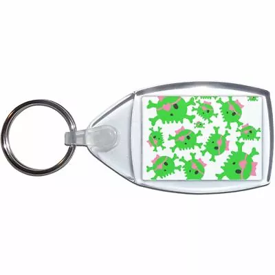 £4.49 • Buy Skull Bow Pattern 2 - Small Plastic Key Ring