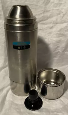 Vintage Stainless Steel THERMOS Vacuum Bottle Model 2460S Quart Made In USA • $15.35