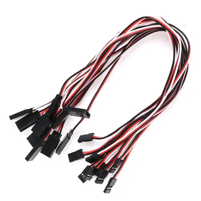 10Pcs 30cm Servo Extension Lead Wire Cable For RC Futaba JR Male To Female`JO • $3.11