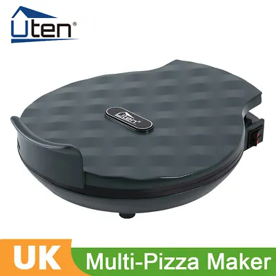 £30.99 • Buy Uten 12'' Pizza Oven Sandwich Maker Fast Multifunction Cooker Frying Plate 1200W