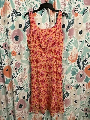 Vintage Bob Mackie Dress Women's Size 12 100% Silk Floral • $25