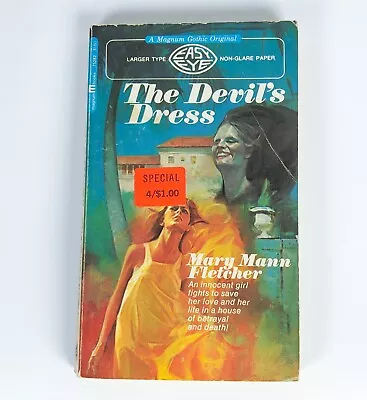 The Devil's Dress Mary Mann Fletcher 1972 Paperback Vintage Magnum Gothic • $5