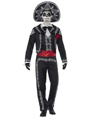 Mariachi Adult Costume Day Of The Dead Dia De Los Muertos Senor Bones Halloween • $67.40