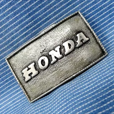Honda Motor Co Promo Dress Belt Buckle Motorcycle Car Truck Vintage 70s .GTA170 • $29.95