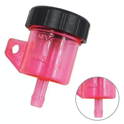 Front Brake Clutch Tank Cylinder Fluid Oil Reservoir Cup Universal Motor Red • £8.72