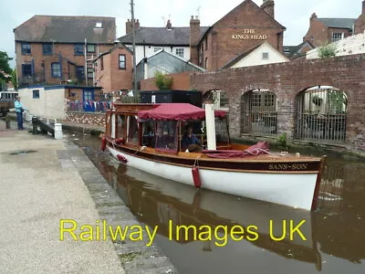 Photo - Steam Launch Sans Son Departing Sidbury Lock  C2012 • $2.49