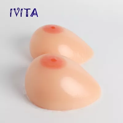 FF Cup Teardrop Self-Adhesive Silicone Breast Forms Crossdresser Boobs Enhancers • $51.41