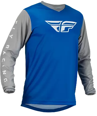 FLY Racing F-16 Motocross Jersey Blue Grey FREE SHIP! SAVE $$$ • $24.13