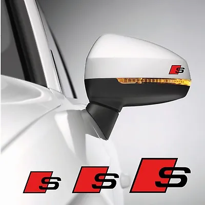 Audi SLINE 3pcs Rs Sport Car Decals A3 A4 A5 A6 S3 S4 Q3 Q5  • £5.12