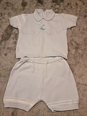 Beautiful Designer Baby Boys COCO Set Shorts/jumper 6-12 Mths • £15