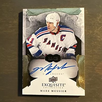 Mark Messier 14-15 UPPER DECK EXQUISITE COLLECTION AUTO 18/25 NY RANGERS • $189.99