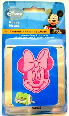 Disney Minnie Mouse Cuttlebug Die & Matching Embossing Folder 37-1714 NEW! • $13.99