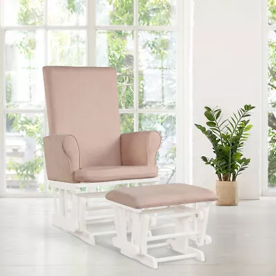 £198.95 • Buy Nursing Glider Footstool Reclining Maternity Chair Rocking Chair W/ Ottoman Home
