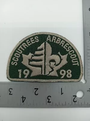 Vintage Boy Scouts Of Canada Badge Patch  Scoutrees Arbrescout 1998  • $4.99