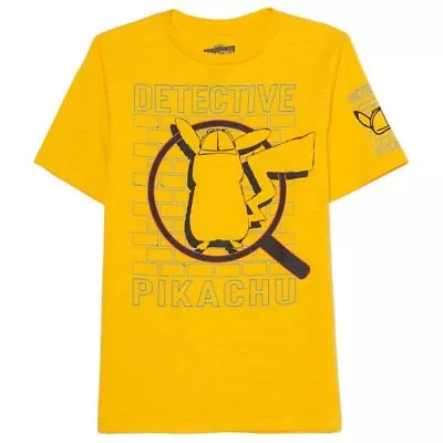 $9.99 • Buy Big Boys Pokemon Detective Pikachu Graphic Tee T-Shirt