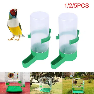 £3.62 • Buy 1/2/5XPet Drinker Food Feeder Water Clip For Cage Bird Parrot Cockatiel Budgie