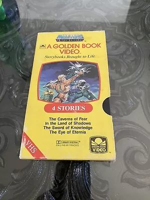 Masters Of The Universe A Golden Book Video VHS He-Man - 4 Stories 1985 • $8.29