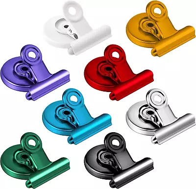 8 Pack Magnet Clips Strong Fridge Magnets Clips Heavy Duty Refrigerator Magnet • $13.03