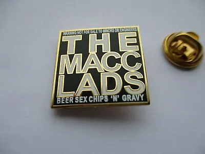 £3.99 • Buy THE MACC LADS Gold Oi! Punk Metal Badge Enamel Pin Oi Only
