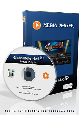 Advanced  Media Player Software Cd Play Any Video / Dvd / Music / Audio Windows • $6.15