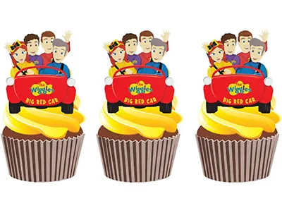 12 The Wiggles Big Red Car Edible Wiggles Cupcake Cake Toppers Images Birthday • $11.95