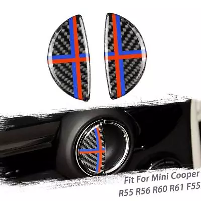 Carbon Fiber Door Handle Cover Trim For Mini Cooper R55 R56 R60 R61 F55 • $11.20